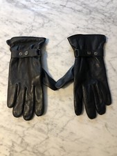 Men's Black Leather Gloves Size 10 New, Atelier De Florence, Made In Italy