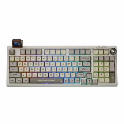 RT100 97 Keys Gasket BT5.0/2.4G/USB-C Mechanical Gaming Keyboard with Customi...