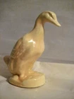 SHAWNEE CERAMIC DUCK POTTERY PLANTER YELLOW/ORANGE 7" USA VINTAGE SMOOTH GLOSSY
