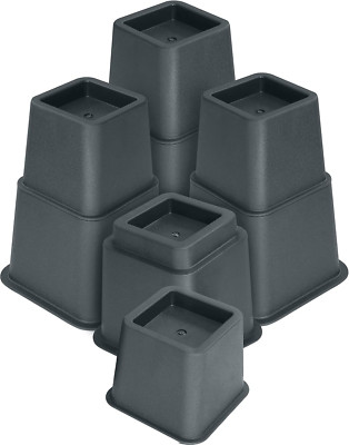 Adjustable Bed Furniture Risers - Elevation in Heights 3, 5 or 8 Inch Heavy D...