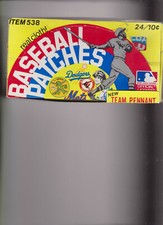 1975 FLEER  BASEBALL PATCHES BOX