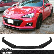 Front Bumper Lip Fits 13-16 Subaru BRZ IKON V3 Style Spoiler Unpainted Black PU