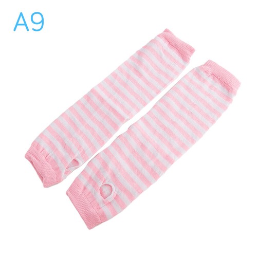 Gothic Punk Style Half Finger Long Glove Knit Length Sleeve Fingerless Gloves WE - Bild 7 von 16