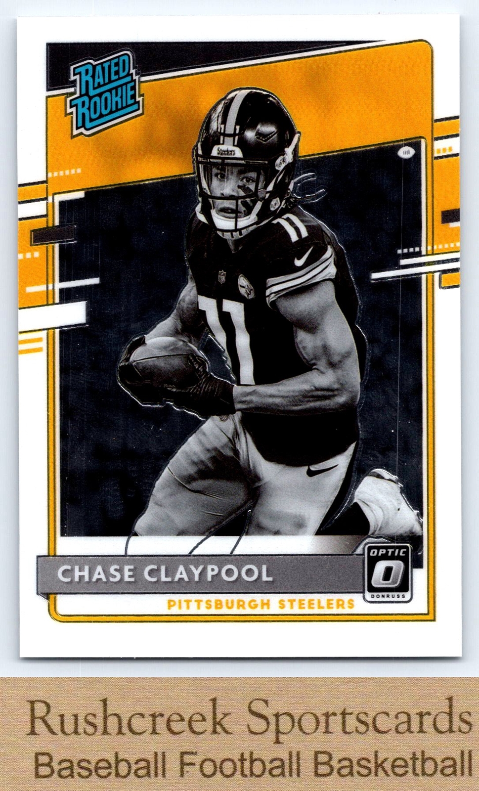 2020 Donruss Optic #327 Chase Claypool Negative Rated Rookie Variations