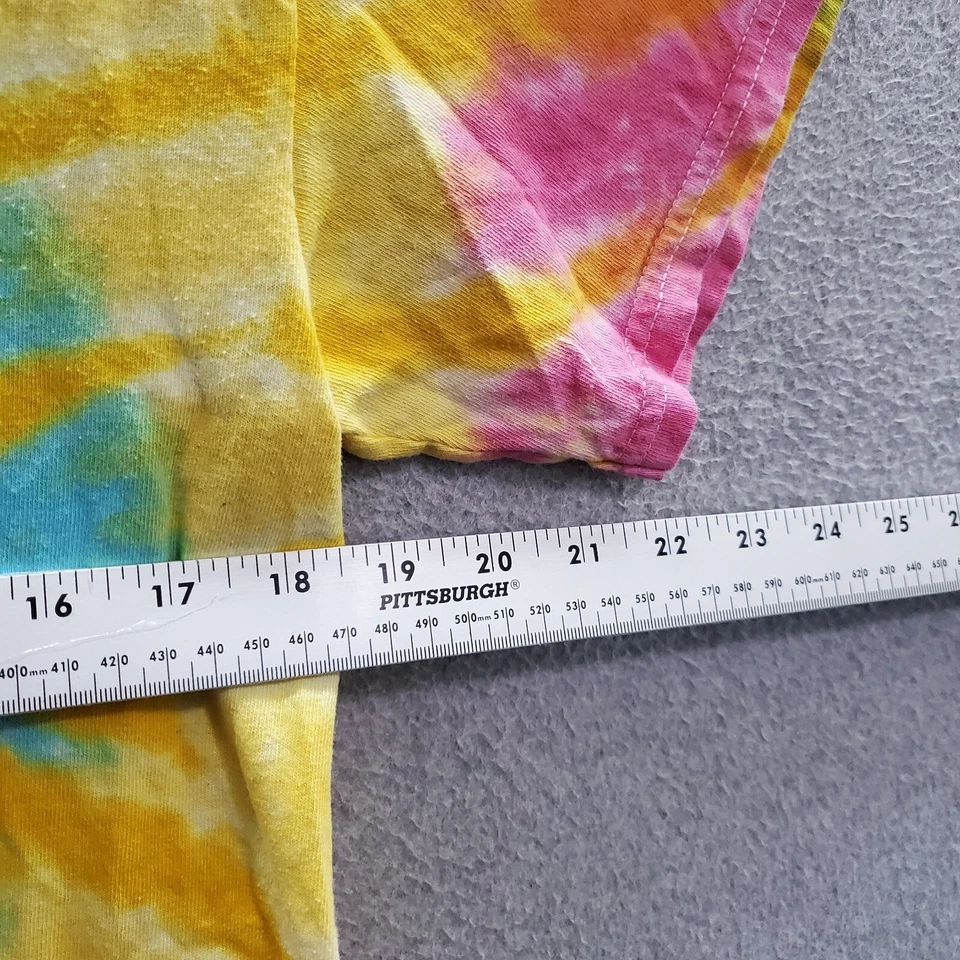 Camiseta Santa Cruz Hombre Mediana Amarilla Tie Dye Logo Gráfico Surf Adulto Camiseta Foto 3 de 4