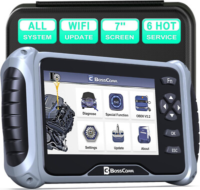 BOSSCOMM IF745 All System OBD2 Scanner Car Diagnostic Scan Tool TPMS Oil Reset