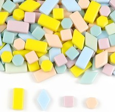 Mosaic Tiles Colorful Recycled 1 LB Mixed Shapes Craft Pieces