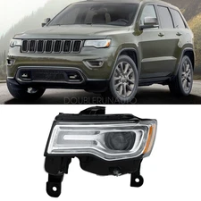 Headlight HID For 2016-2021 Jeep Grand Cherokee Headlamp Xenon Left Driver Side