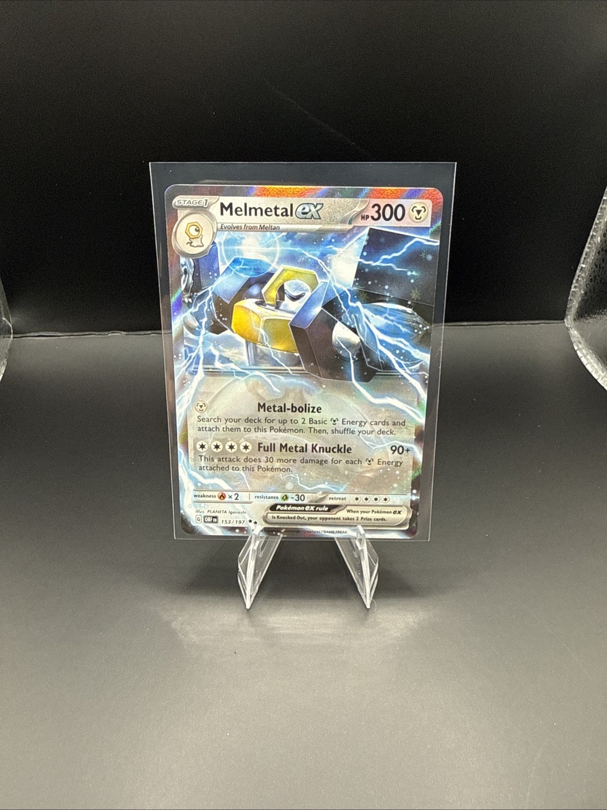 Pokemon - Melmetal ex 153/197 Double Rare Obsidian Flames NM