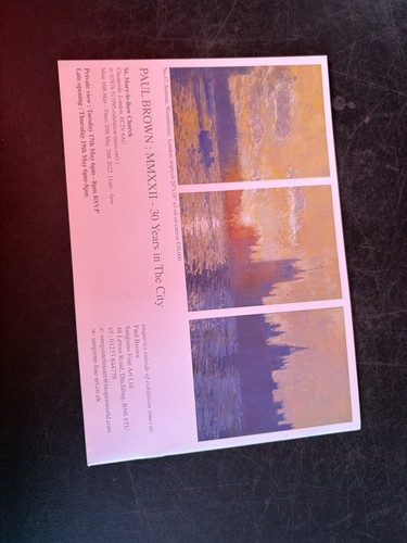 Paul Brown 30 Years in the City London painting art exhibition catalog - Imagen 2 de 6