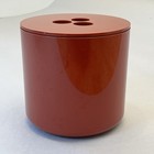 Vintage Retro Burnt Orange Crayonne Ice Bucket 70's MCM Red — photo 2