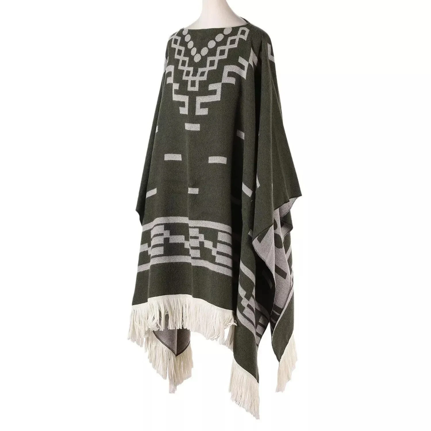 Clint Eastwood Western Cowboy Poncho Serape replica handmade Alpaca Green wool
Opens in a new window
