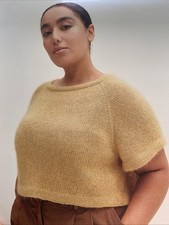 Knitting Pattern  H1706  Silk Mohair T Top Sweater Up To 64” Bust Xxxl