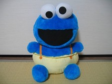 Excellent Condition 2010 Prize Sesame Street Cookie Monster Plush 43cm