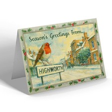CHRISTMAS CARD - Highworth - High Street - Vintage Design