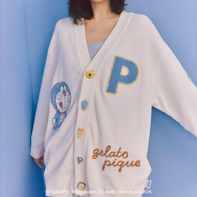 Gelato Pique Doraemon Cardigan Neu Ungetragen Kuschelig Strick Lounge Jacke