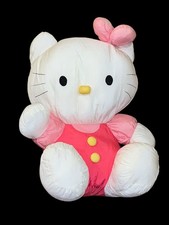 VINTAGE 1990 HELLO KITTY PLUSH PARACHUTE NYLON PLUSH RARE 17 INCHES EXCELLENT