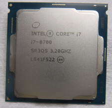 Intel Core i7‑8700 SR3QS 3.20GHz 6‑Core LGA1151 8th Gen Desktop CPU Processor