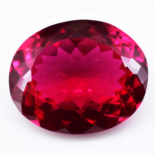 24,70 ct natürlicher Rubellit Turmalin rot zertifiziert makellos lose Edelstein - Bild 1 von 4