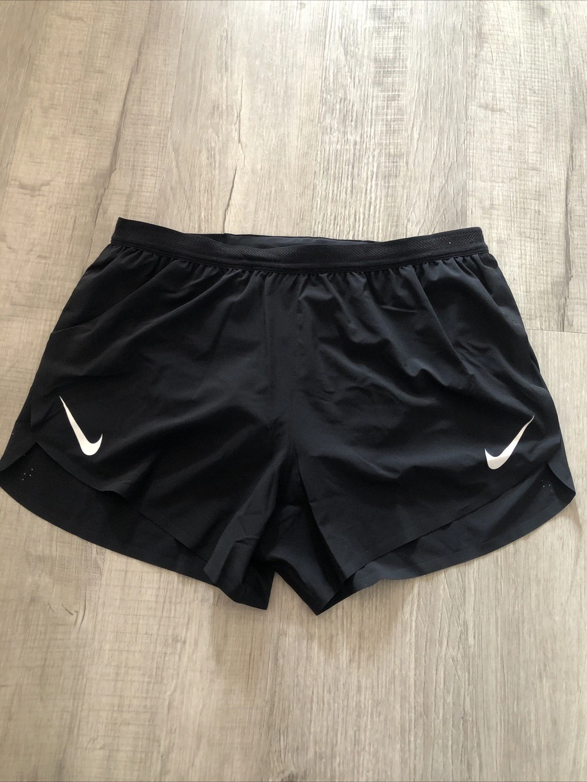 Nike AeroSwift Dri-FIT ADV 4" Brief-Lined "Black" Running Shorts FN3352-010 Sz L