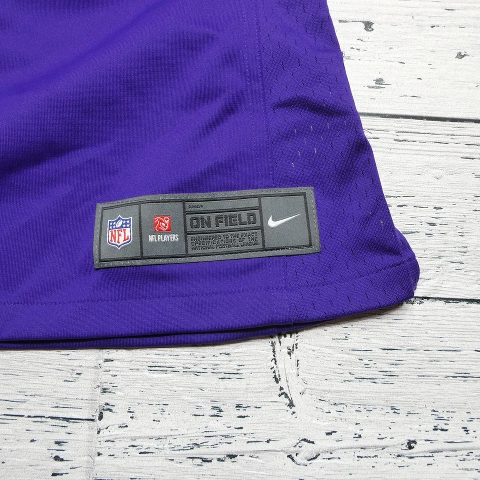 Camiseta de fútbol americano Minnesota Vikings para mujer pequeña NFL Nike Adrian Peterson 28 Foto 2 de 4