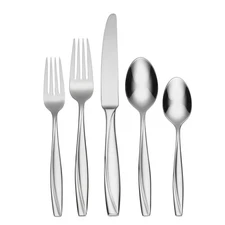 Oneida Camlynn Mirror 45 Piece Flatware Set for 8 Silverware Dining Set