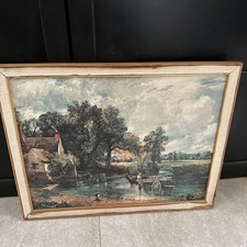 Rare Antique Print The Haywain By John Constable Oil Painting Framed 1776