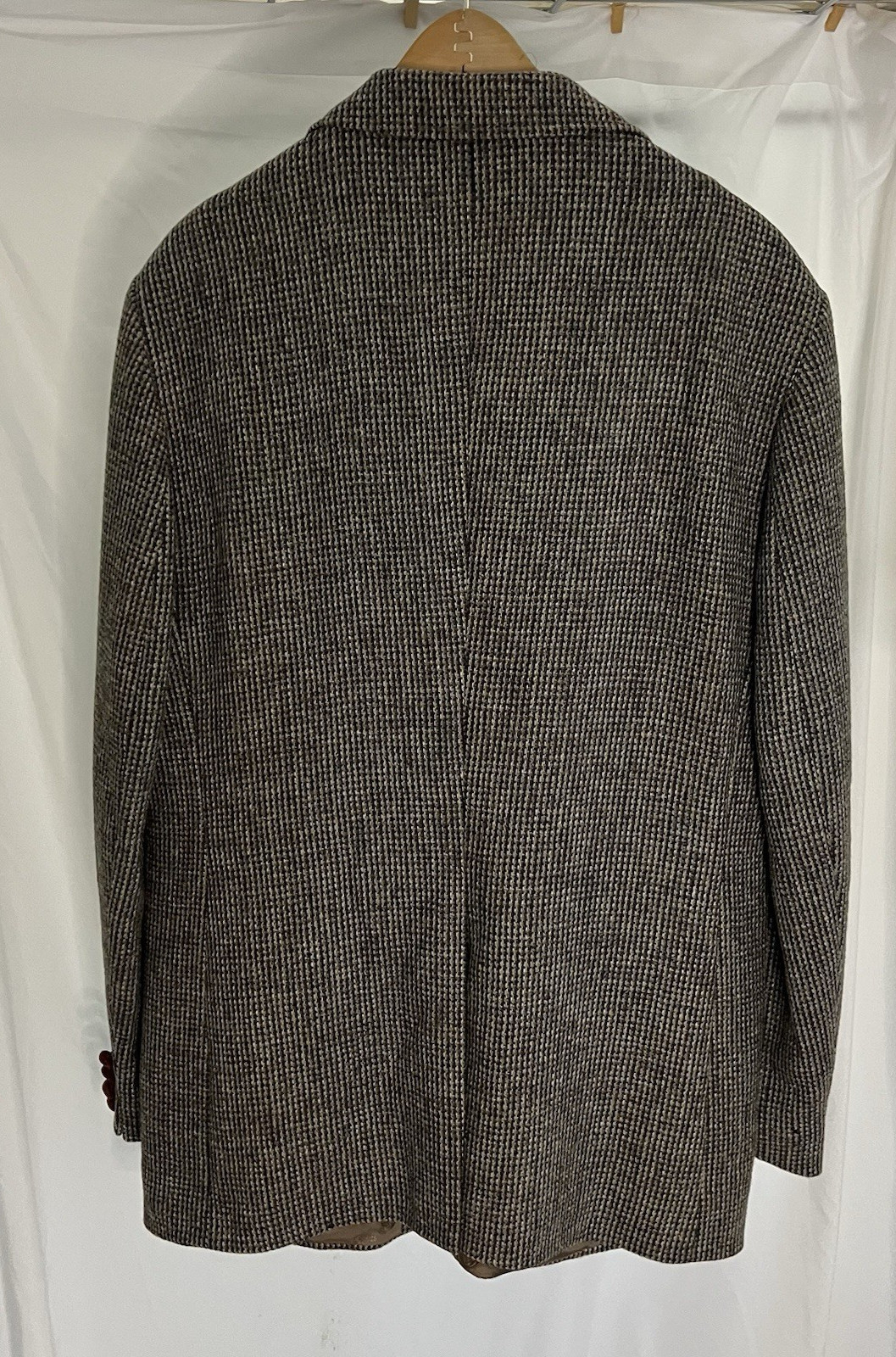 Orvis Harris Tweed Wool Sport Coat Blazer Handwoven Scotland 44L