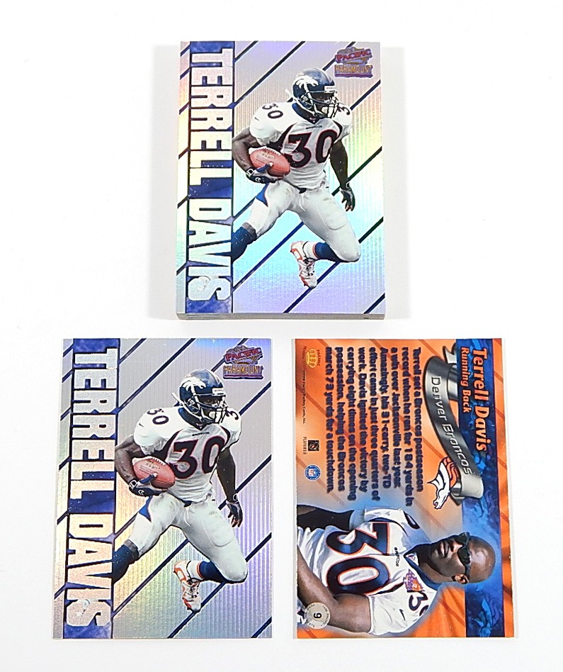 Lot of (18) 1998 Pacific Paramount Personal Bests Terrell Davis #9