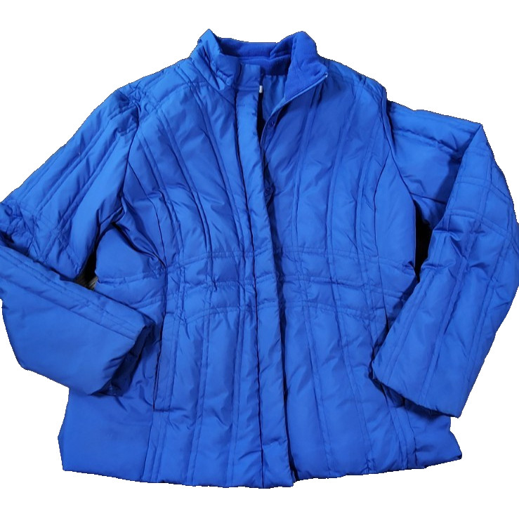 Pendleton Feather Down Puffer Blue Jacket Size L - image 1