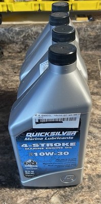 Quicksilver 10w30 4 Stoke Outboard Oil 4 Packs Of 1 Quart Bottles
