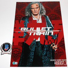 MICHAEL SHANNON SIGNED 'BULLET TRAIN' 12x18 MOVIE POSTER BECKETT BAS COA