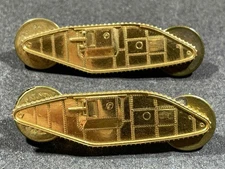 WW2 WWII US Army Military Armored Tank Corps Pins BALFOUR 1/20 10k Gold Filled