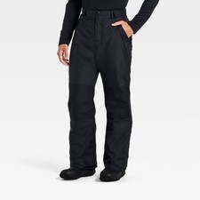 All In Motion Men's Snow Pants Fit Full Water-Repellent Pants Cold-Weather