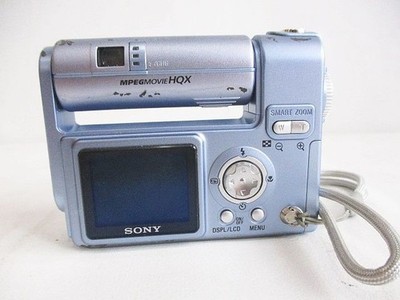 SONY Cyber-shot DSC-F77A ZEISS Blue slim body Compact Camera