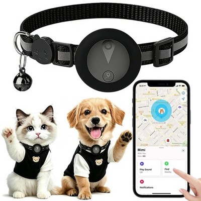 Pet GPS Tracker Collar for Cats,Mini GPS Dog Tracker,No Monthly Fee Location,Sma