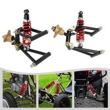 Front Control Arm Suspension Kit Upper Lower Swingarm Fits Quad Bike Atv Go Kart