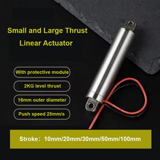Mini Electric Linear Actuator high thrust telescopic rod 12V 24V 10-100mm Stroke