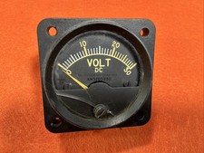 Vintage Aircraft Voltmeter Dc 0-30v Gauge An3203v30 Noas53-313 Military Parts Vintage Aircraft Voltmeter Dc 0-30v Gauge An3203v30 Noas53-313 Military Parts