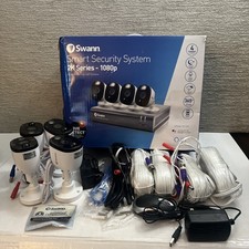 NEW Swann Smart Security System 2K Series 1080P HD 4 White CAMERAS ONLY READ  