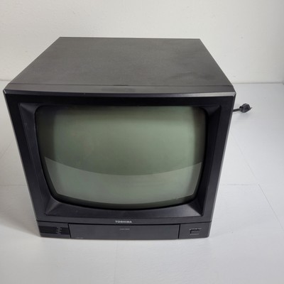 Vintage 1995 Toshiba TVM-1202 CRT B&W Security Camera Monitor 13