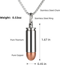 Titanium  Brass Lightweight EDC Pill Container   Waterproof Mini Keychain Case