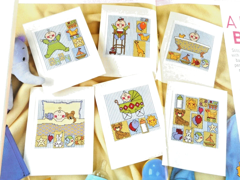 A SET OF NEW BABY CARD CHARTS. 6 CROSS STITCH CHARTS. FOR CHARITY 🎁 - Image 1 of 1
