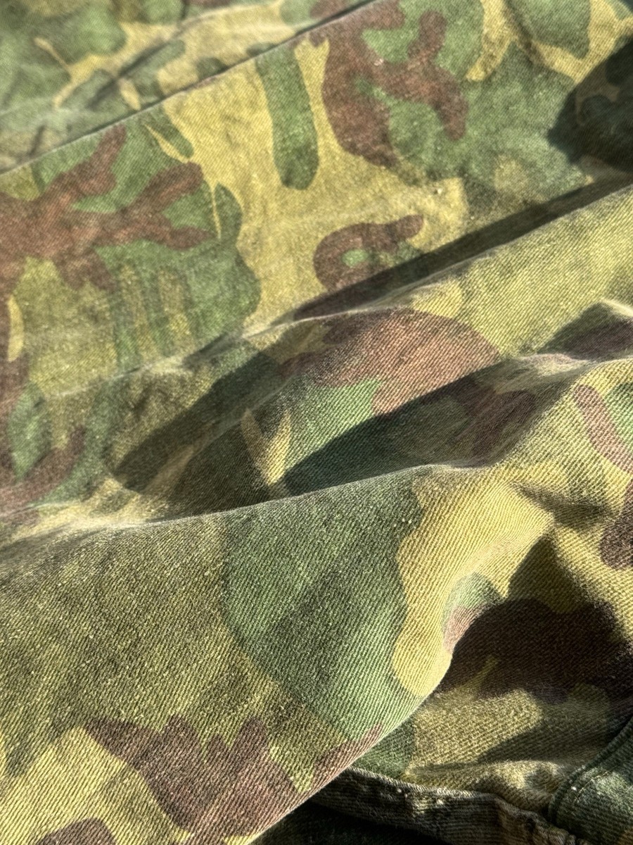 Vtg 60s Mitchell Camo Reversible Jacket RANGER XL Black Talon HUGE