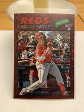 2026 Topps Heritage - Sal Stewart - Red Sparkle Chrome RC - Team Color - Reds SP