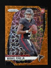 🔥2024 Prizm Michael Penix Jr.  Rookie Orange Lazer Prizm🔥Atlanta Falcons
