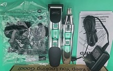 Wahl Rechargeable Groomsman Trimmer Combo Ear Nose Hair Clipper Electric Shaver