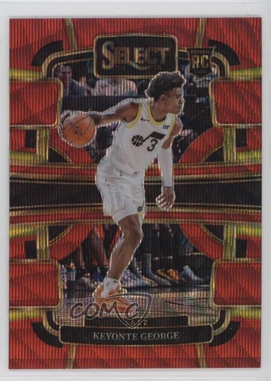 2023-24 Panini Select Concourse Red Wave Prizm Keyonte George #75 1an9