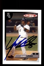 Signed Baseball Card Auto Juan Uribe 2005 Topps Total #273 Chicago White Sox