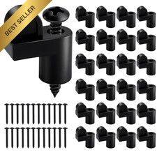 Nylon Offset Window Screen Clips 24 Pcs 3/8 Inch Black Storm Door Panels Screws